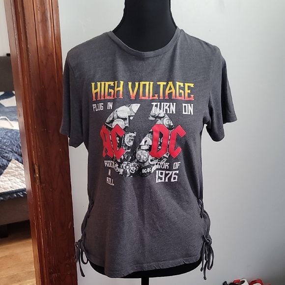 AC/DC Charcoal Graphic Tee - Picture 1 of 8